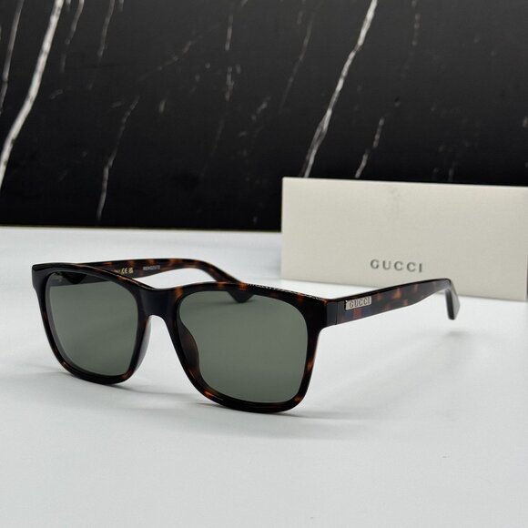 NEW GUCCI SUNGLASSES GG0746S 003 HAVANA EYEWEAR - Picture 1 of 10